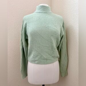 RACHEL ZOE Mock Neck Long Sleeve Sweater - Size M